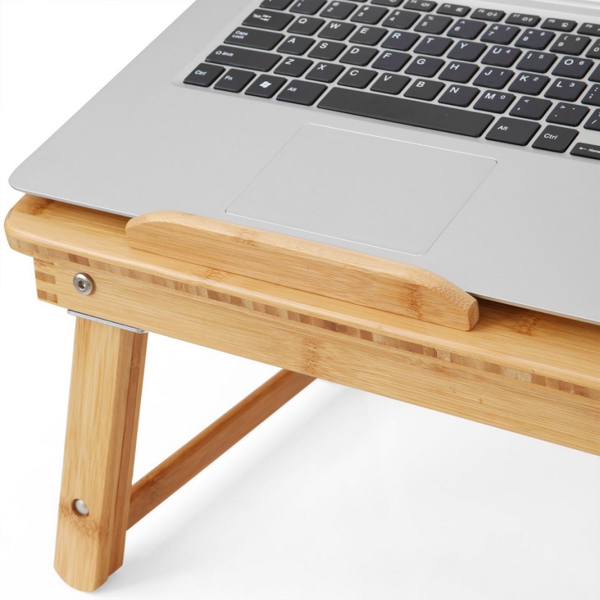 Justerbart laptopbord för sängen LAT, brun