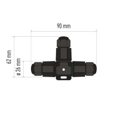 Kabelskarv T-koppling IP68