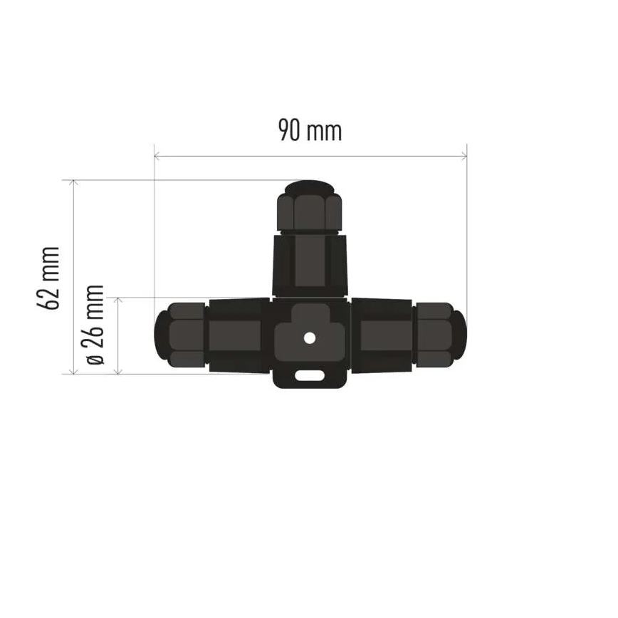 Kabelskarv T-koppling IP68