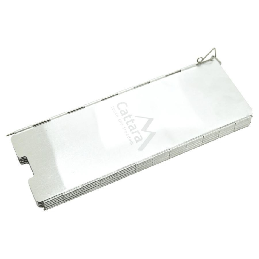 Kamin vindruta 24x83cm matt krom