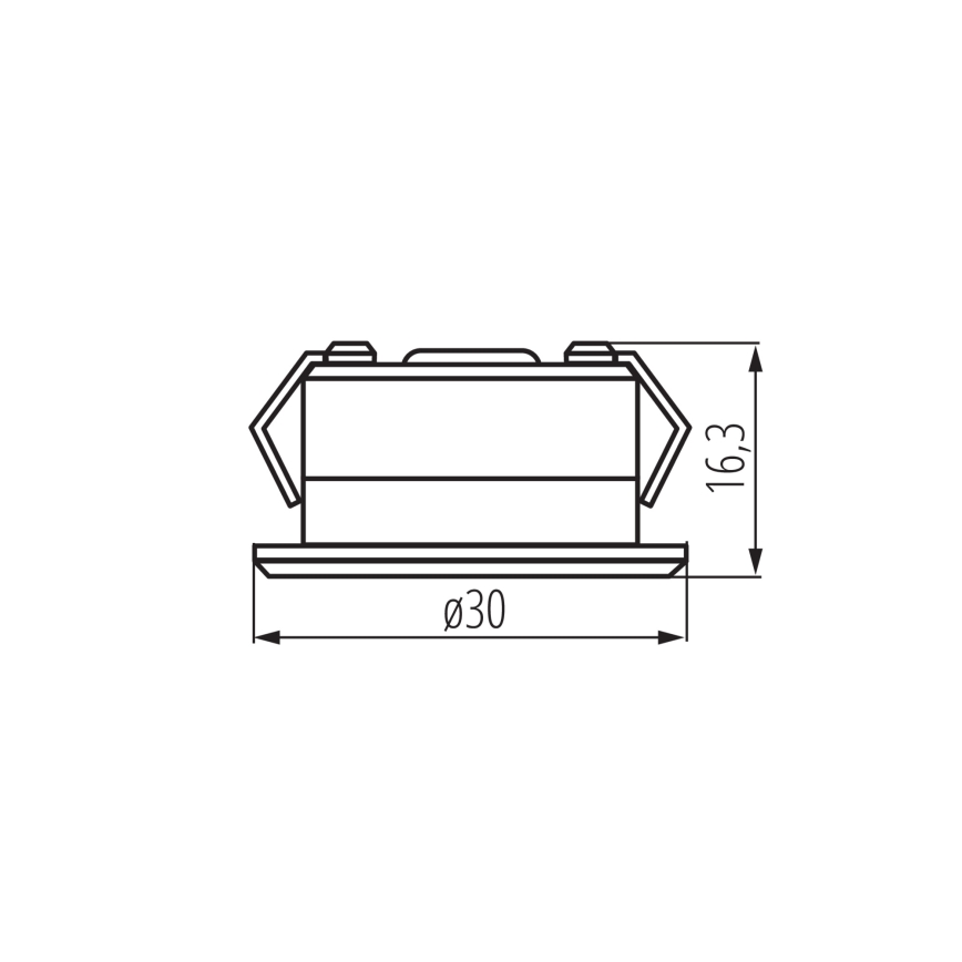LED infälld lampa för utomhusbruk IMBER LED/1W/12V 4000K diameter 3 cm 40 lm IP65 silver