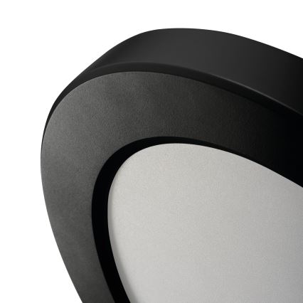 LED Tak/upphängd taklampa med rörelsedetektor 2i1 ERGA LED/17W/230V 3000/4000/6500K svart