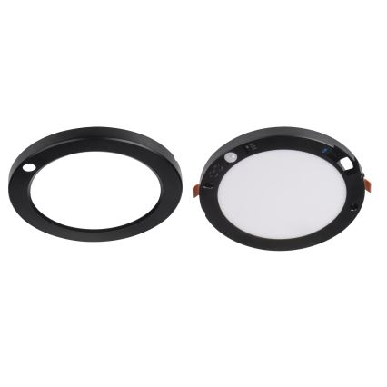 LED Tak/upphängd taklampa med rörelsedetektor 2i1 ERGA LED/17W/230V 3000/4000/6500K svart