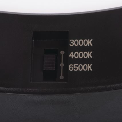 LED Tak/upphängd taklampa med rörelsedetektor 2i1 ERGA LED/17W/230V 3000/4000/6500K svart