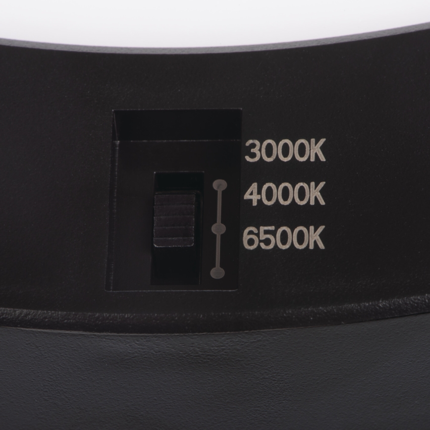 LED Tak/upphängd taklampa med rörelsedetektor 2i1 ERGA LED/17W/230V 3000/4000/6500K svart