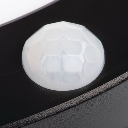 LED Tak/upphängd taklampa med rörelsedetektor 2i1 ERGA LED/17W/230V 3000/4000/6500K svart