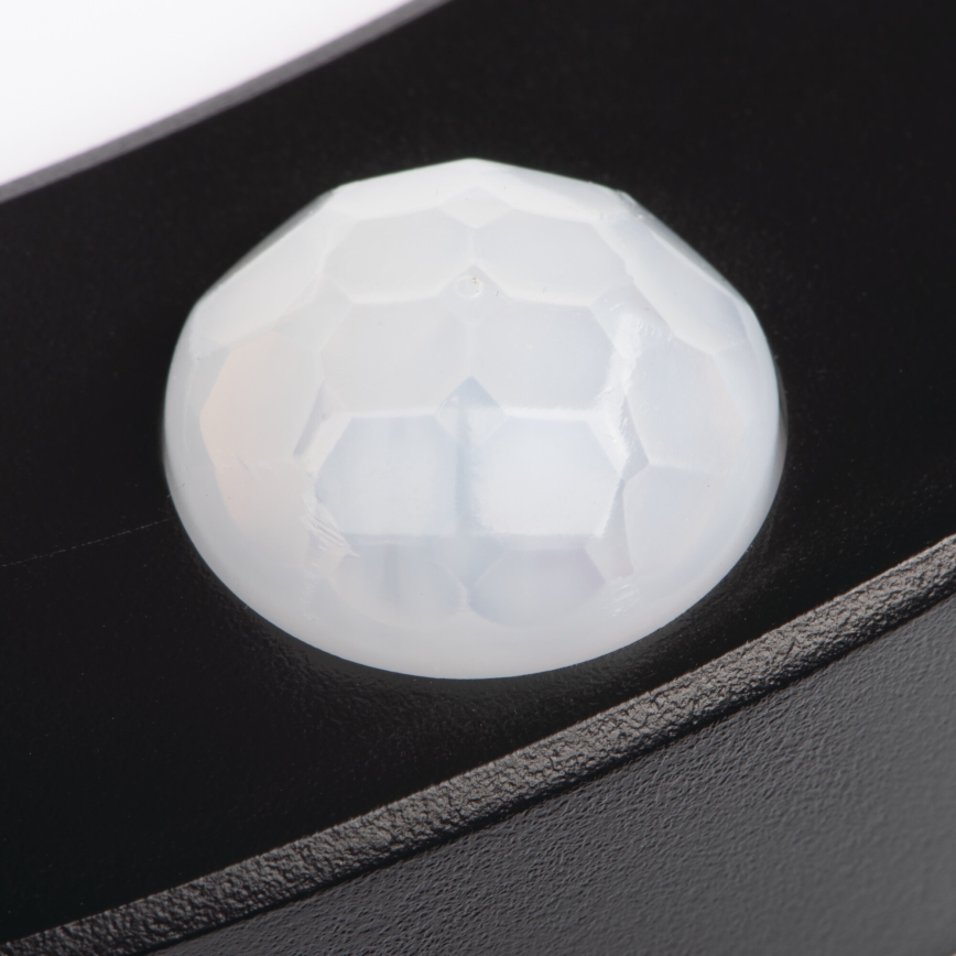 LED Tak/upphängd taklampa med rörelsedetektor 2i1 ERGA LED/17W/230V 3000/4000/6500K svart