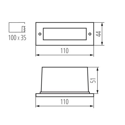 Kanlux 26463 - LED Trappljus TAXI LED/0.6W/230V IP54
