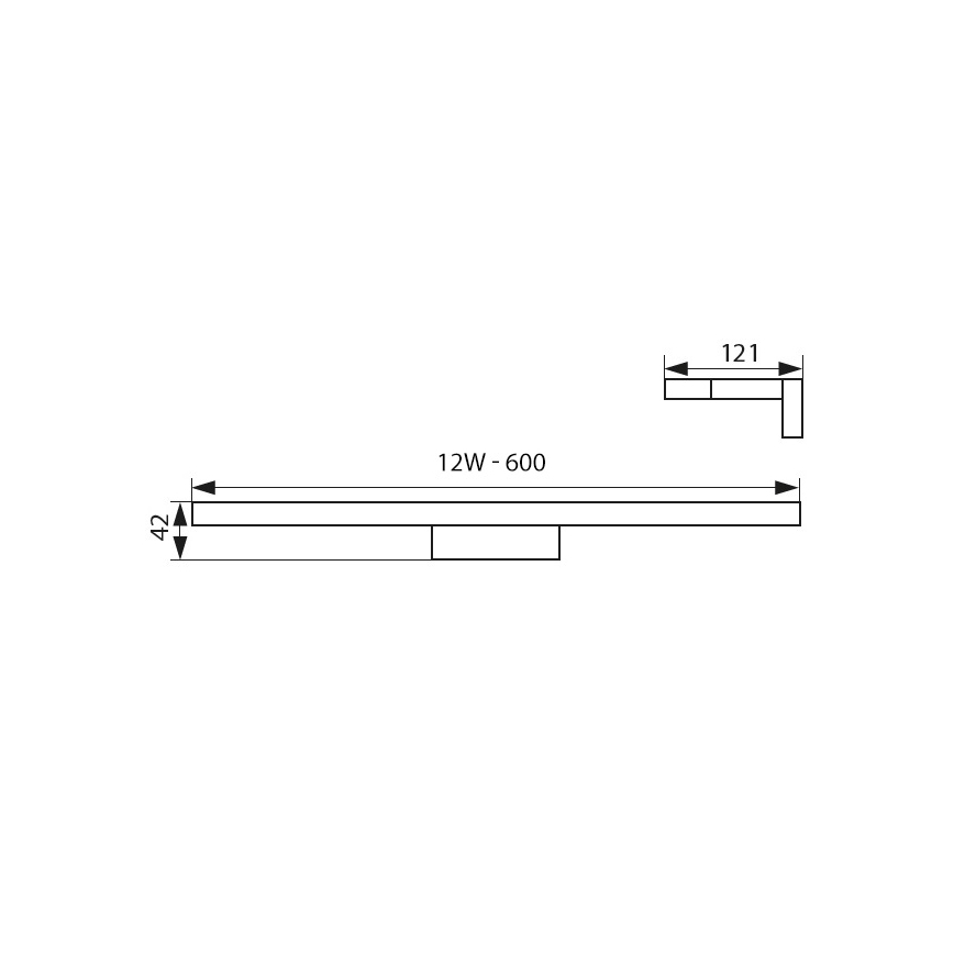 Kanlux 26681 - LED Badrum spegelbelysning ASTEN LED/12W/230V IP44