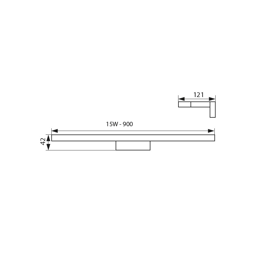 Kanlux 26682 - LED Badrum spegelbelysning ASTEN LED/15W/230V IP44