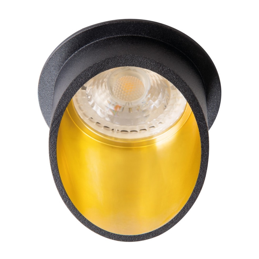 Infälld spotlight SPAG GU10/35W svart/guld