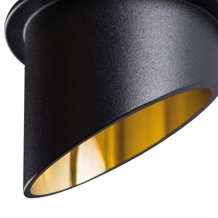 Infälld spotlight SPAG GU10/35W svart/guld