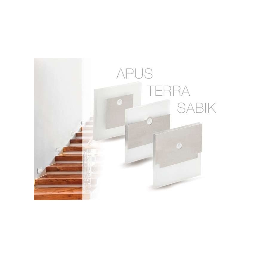 Kanlux 27370 - LED Trappljus APUS med sensor LED/0,8W/12V 3000K