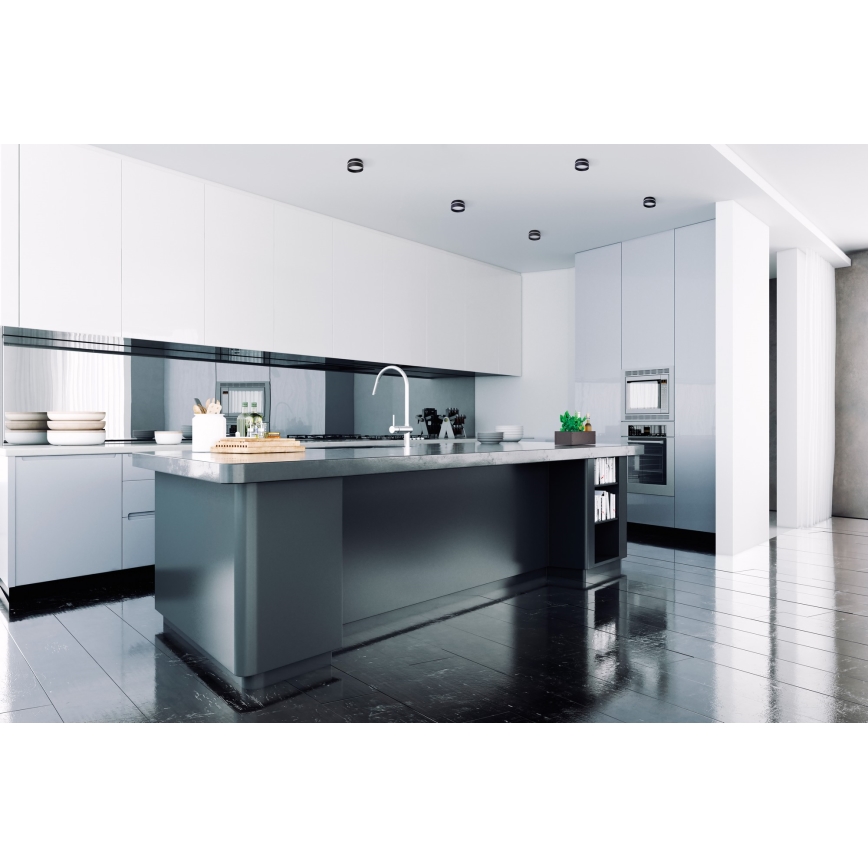 Infälld spotlight GOVIK GU10/10W svart