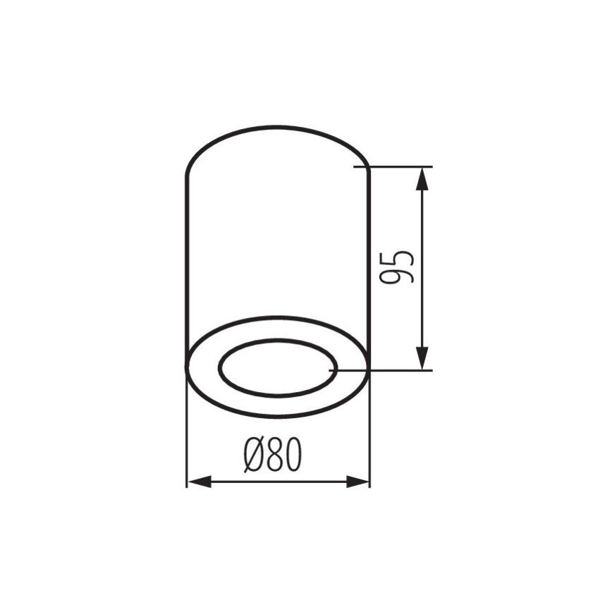 Badrumsbelysning tak SANI 1xGU10/10W/230V IP44 matt krom