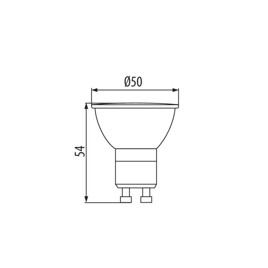 LED glödlampa GU10/2,7W/230V 4000K