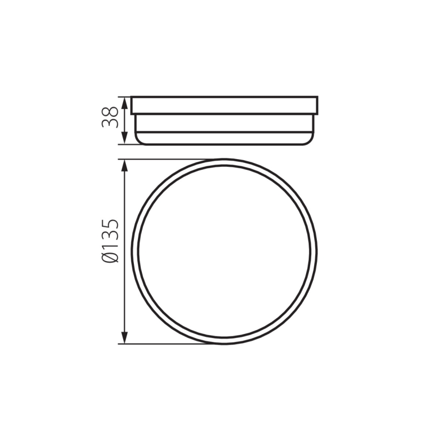 LED taklampa för badrum TOLU LED/9W/230V 4000K IP54 vit