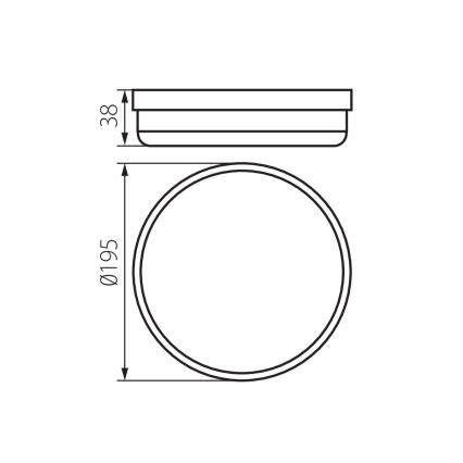 LED taklampa för badrum TOLU LED/18W/230V 4000K IP54 vit