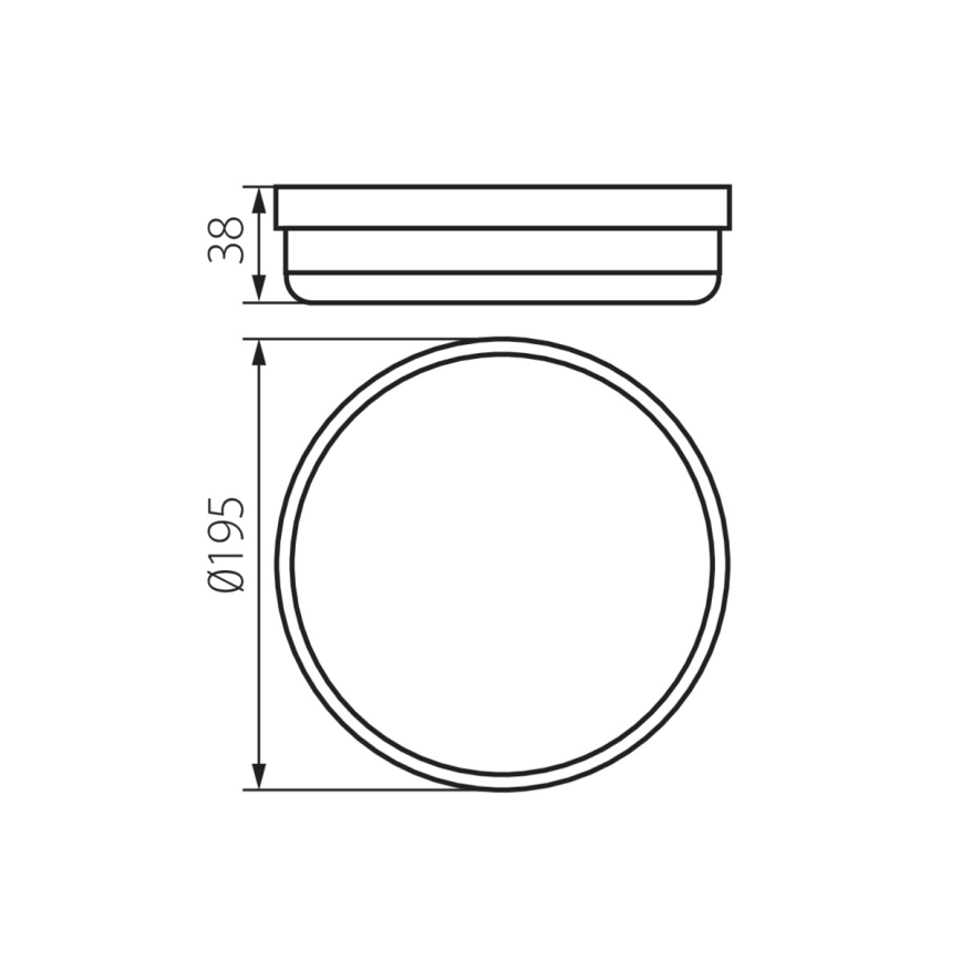 LED taklampa för badrum TOLU LED/18W/230V 4000K IP54 vit