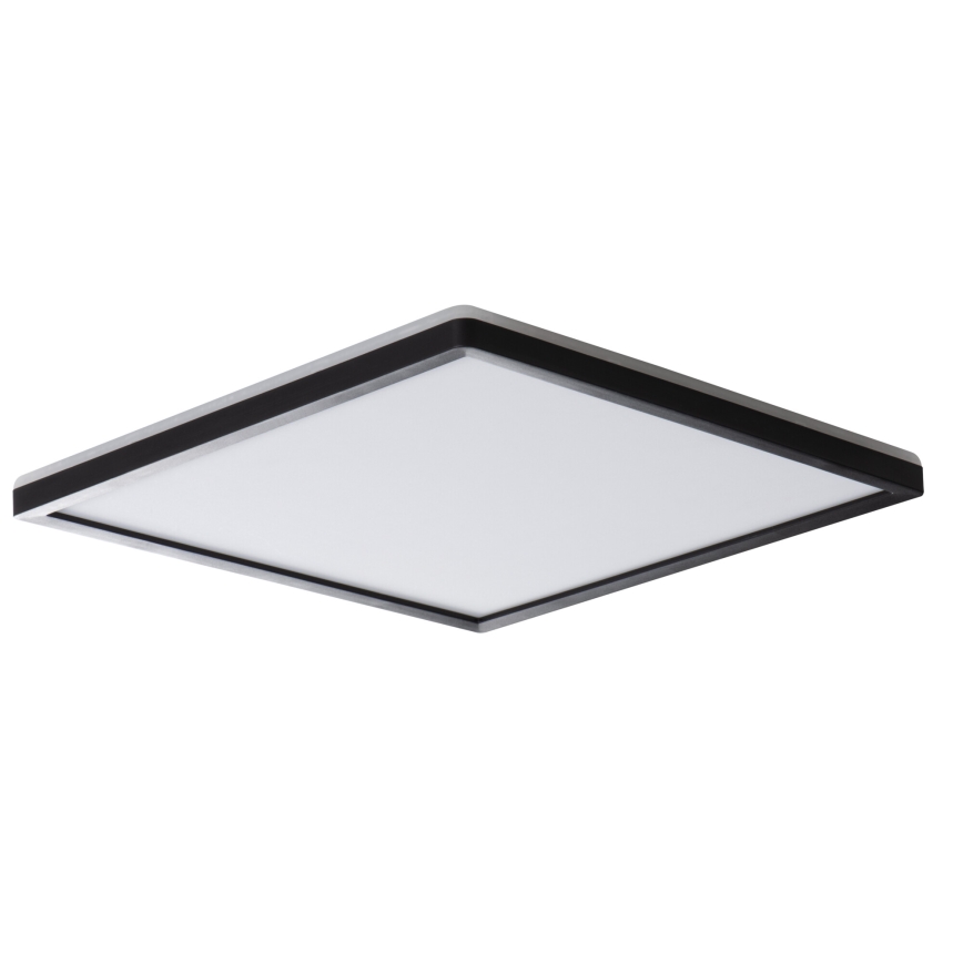 LED taklampa för badrum AZPO LED/22W/230V 42x42 cm IP54 svart
