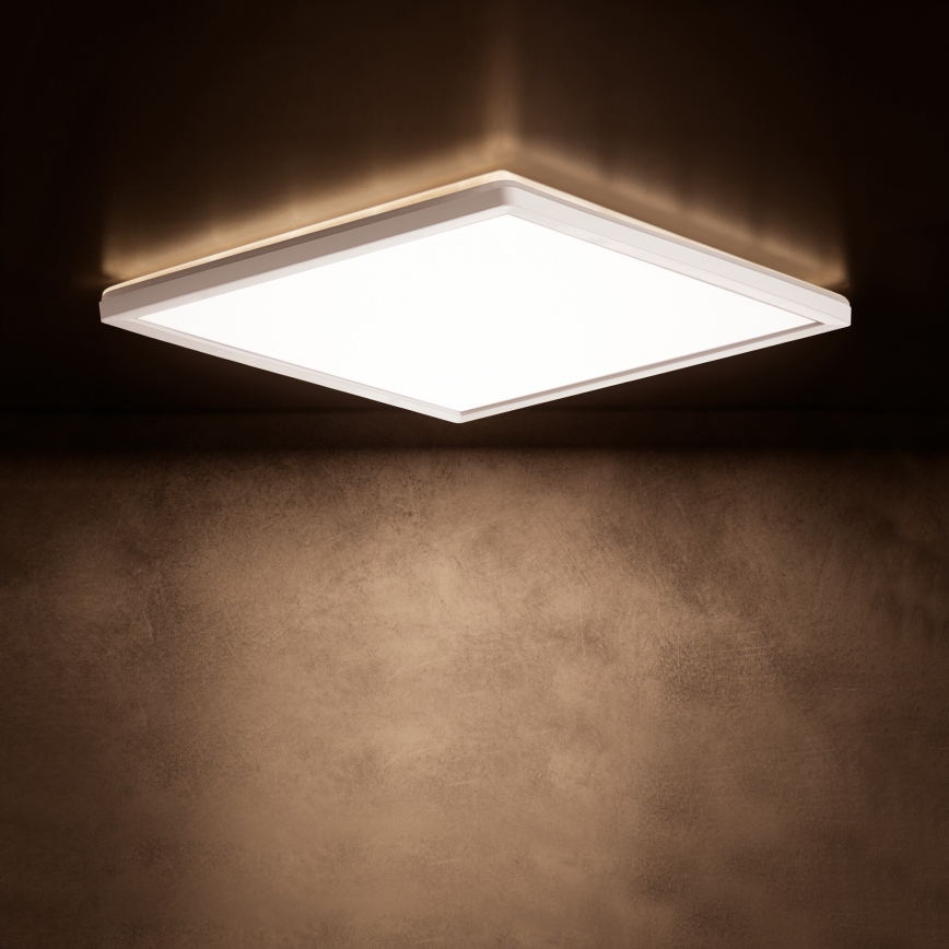 LED taklampa AZPO LED/22W/230V 3000/4000/6000K 42x42 cm IP54 vit