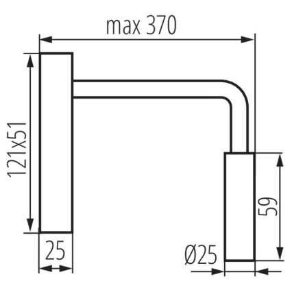 LED vägglampa TONIL LED/2,7W/230V vit