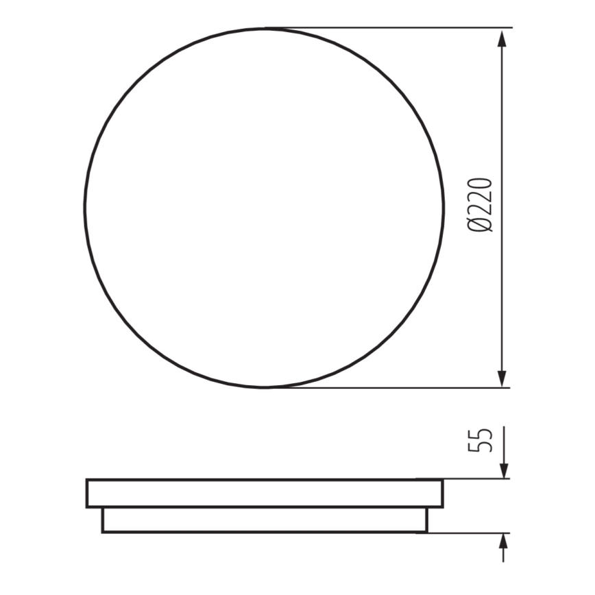 Kanlux 32944 - LED Utomhus Takbelysning med sensor BENO LED/18W/230V 4000K vit IP54