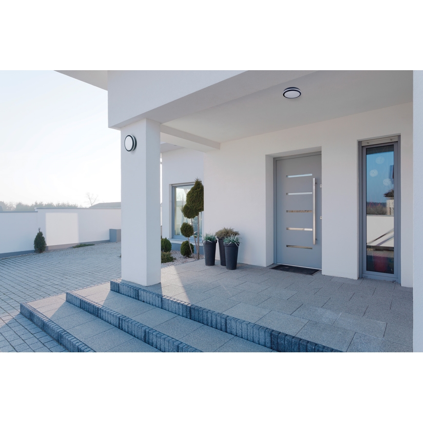 Utomhus LED lampa med sensor  BENO LED/18W/230V 4000K antracit  IP54