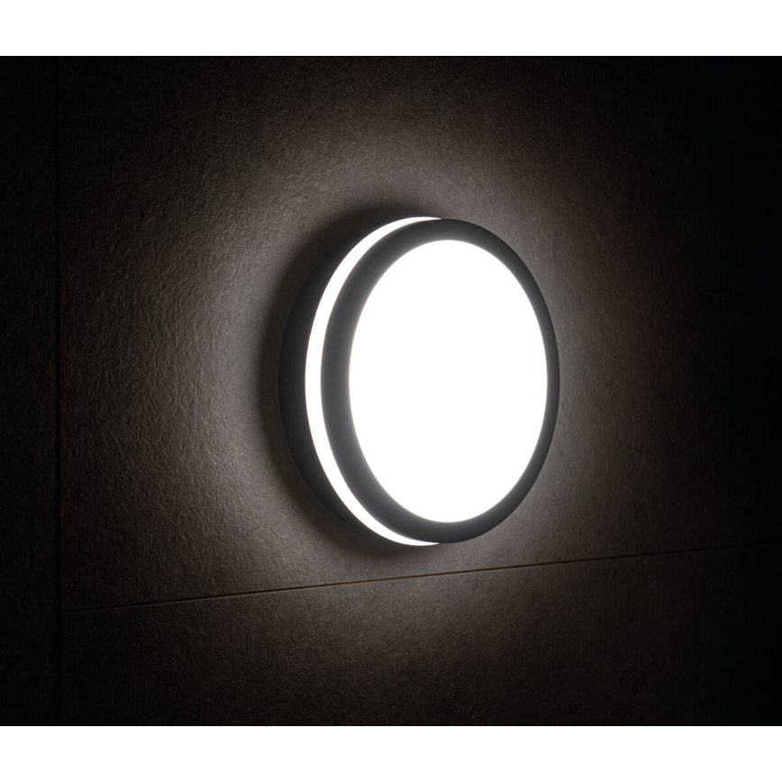 Utomhus LED lampa med sensor  BENO LED/18W/230V 4000K antracit  IP54