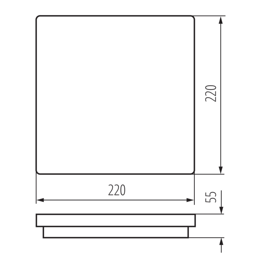 Kanlux 33343 - LED Utomhusbelysning BENO LED/24W/230V 4000K antracit IP54