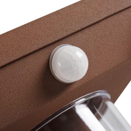 Vägglampa för utomhusbruk VIMO 1xE27/15W/230V IP44 koppar