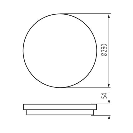 LED Badrumslampa med sensor STIVI LED/24W/230V IP65