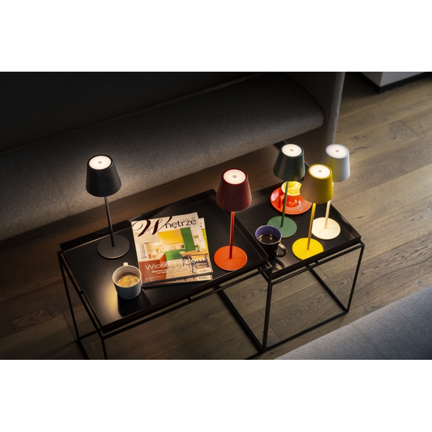 LED Ljusreglerad uppladdningsbar bordslampa INITA LED/1,2W/1800 mAh IP54 grön