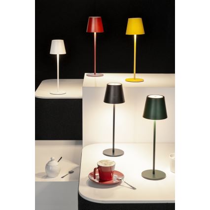 LED Ljusreglerad uppladdningsbar bordslampa INITA LED/1,2W/1800 mAh IP54 grön