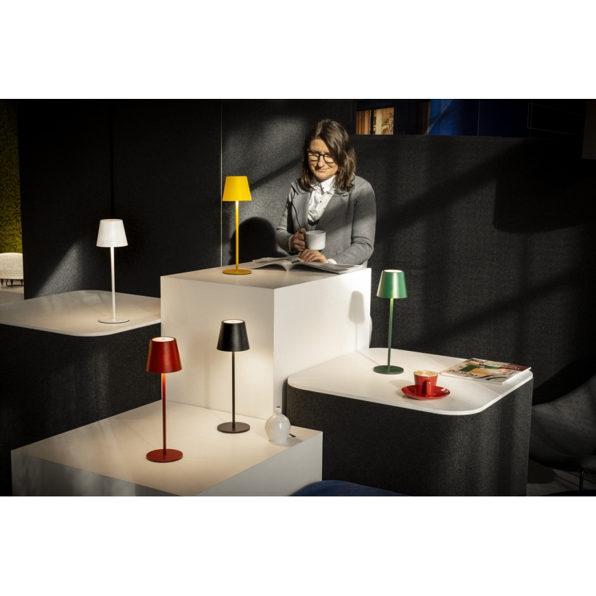 LED Ljusreglerad uppladdningsbar bordslampa INITA LED/1,2W/1800 mAh IP54 grön