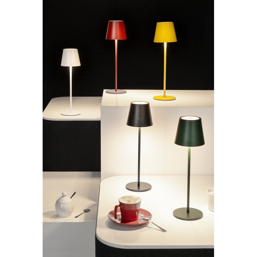 LED Ljusreglerad uppladdningsbar bordslampa INITA LED/1,2W/1800 mAh IP54 svart