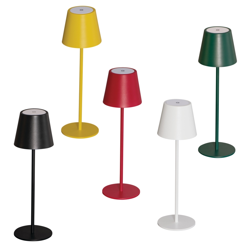 LED Ljusreglerad uppladdningsbar bordslampa INITA LED/1,2W/1800 mAh IP54 svart