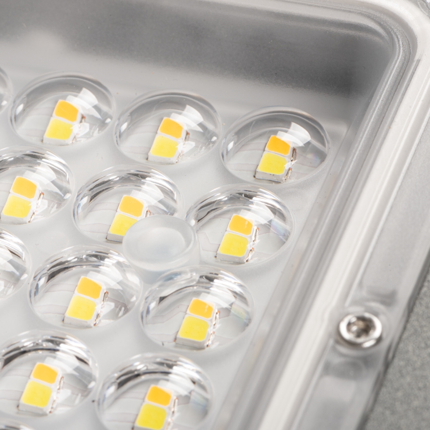 LED gatulampa PARCOLI LED/30/40/50W/230V 3000/4000/6500K IP66 grå