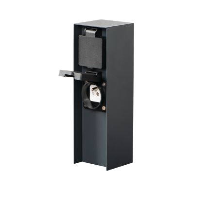 Kolumn med eluttag för utomhusbruk DASTO 2Z Type E 230V IP44 antracit