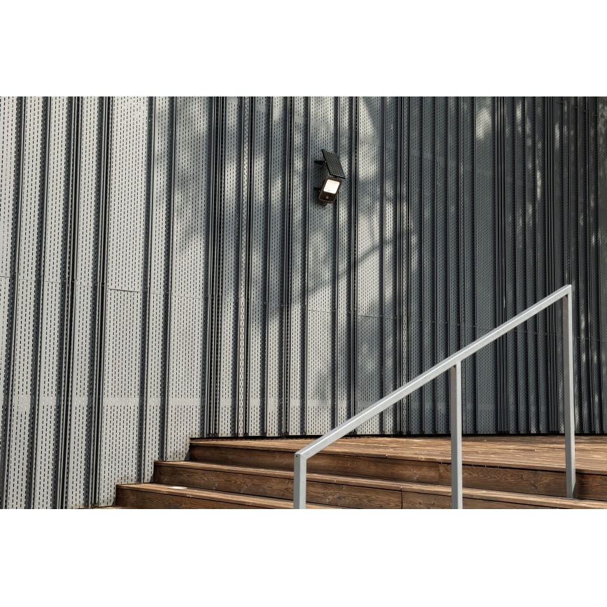 LED Dimbar strålkastare med solcellspanel och dusk sensor LED/15W/15000 mAh 3,2V IP65 + fjärrkontroll
