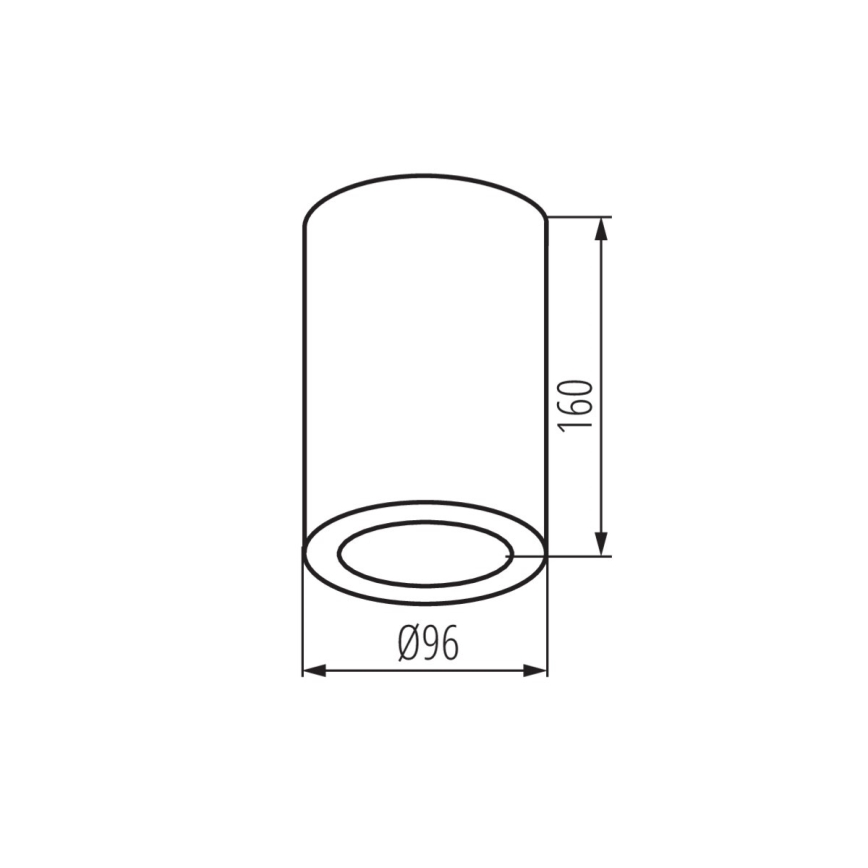 Badrumsspotlight AQILO 1xE27/20W/230V IP65 svart