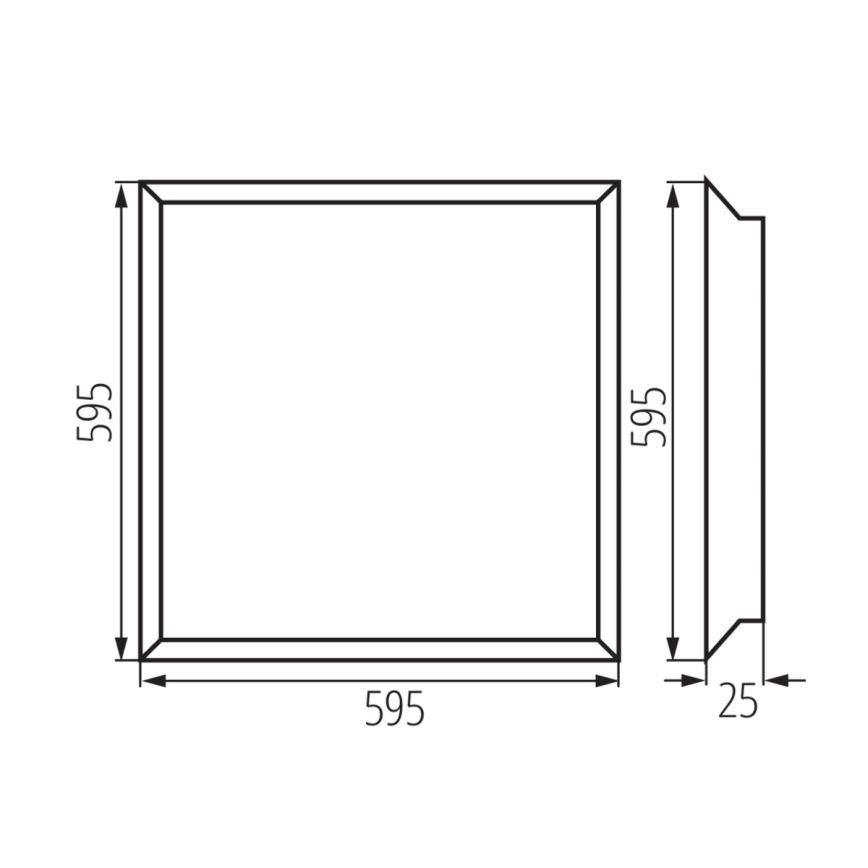 LED upphängd takpanel BLINGO LED/38W/230V 60x60 cm