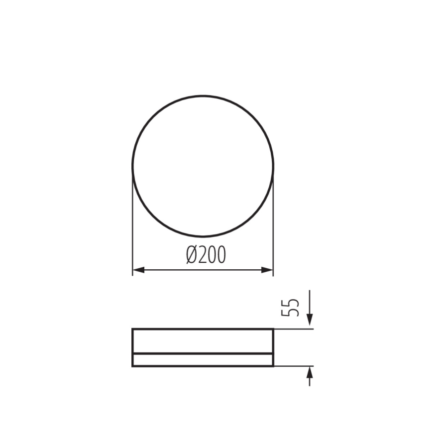 LED arbetsvägglampa IPER LED/19W/230V IK10 IP65 rund vit