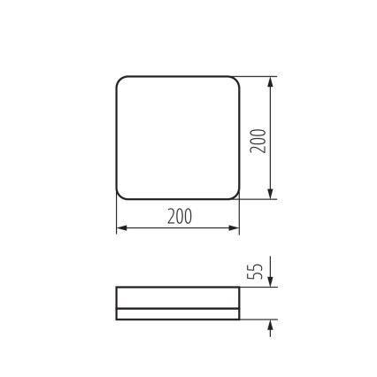 LED arbetsvägglampa IPER LED/10W/230V IK10 IP65 vinklat vit
