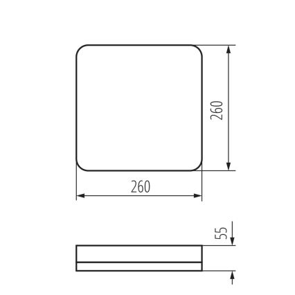 LED arbetsvägglampa IPER LED/26W/230V IK10 IP65 vinklat vit