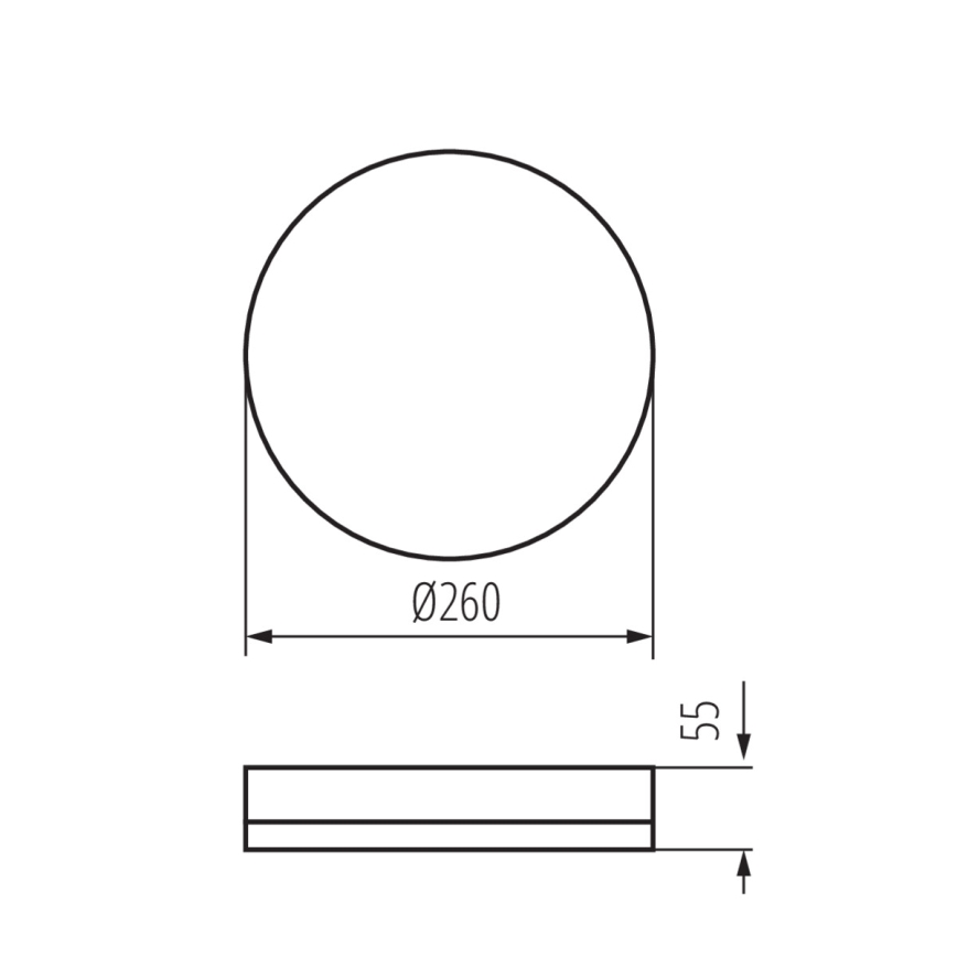LED arbetsvägglampa med rörelsedetektor IPER LED/26W/230V IK10 IP65 rund vit