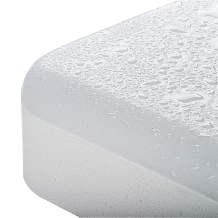 LED arbetsvägglampa med rörelsedetektor IPER LED/26W/230V IK10 IP65 vinklat vit