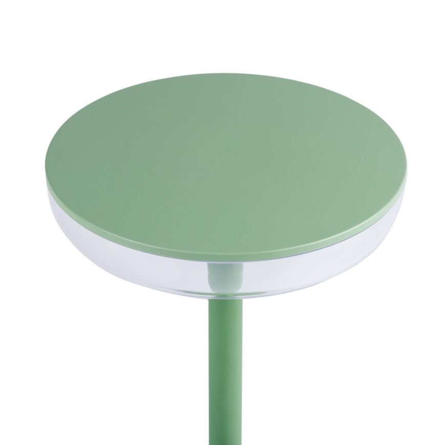 Kanlux 37313- LED Ljusreglerad rechargeable lampa FLUXY LED/1,7W/1800 mAh IP44 grön