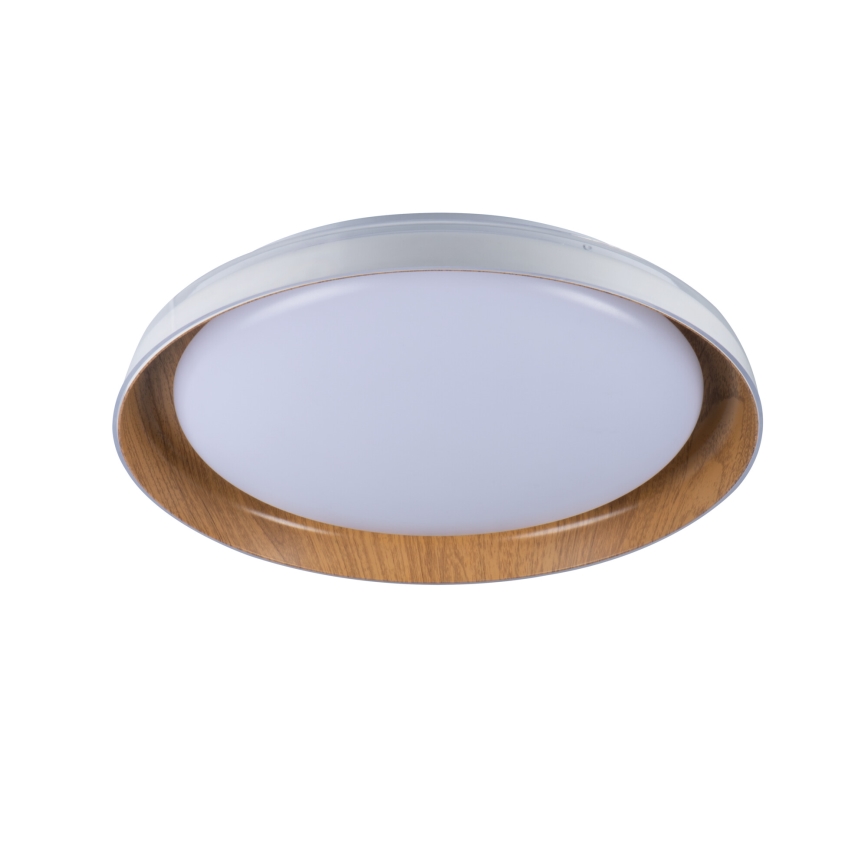 LED taklampa NIFU LED/17,8W/230V diameter 43 cm vit/brun