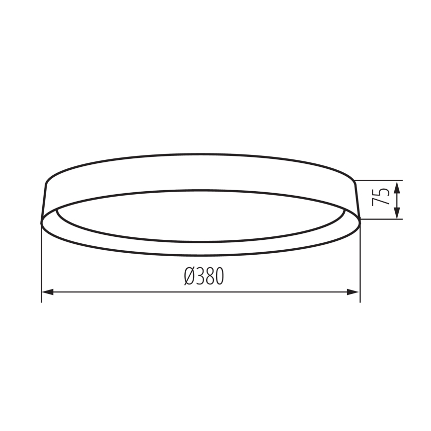 LED taklampa SOLN LED/17,5W/230V diameter 38 cm vit/guld